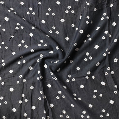 Grey - Kutch Bandhani Tie-Dye Mul Cotton Precut Fabric (1.25 meter) 37