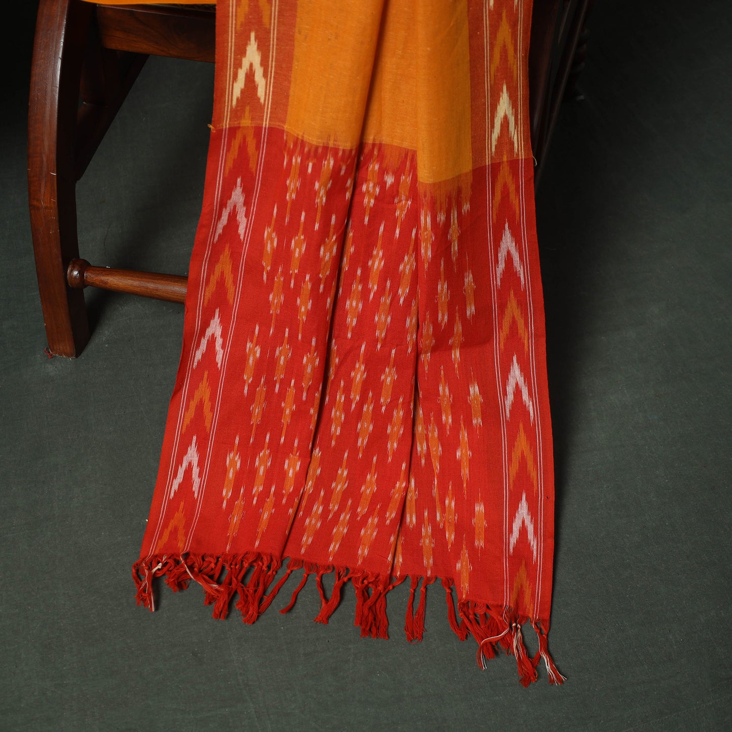 Pochampally Ikat Woven Cotton 3pc Unstitched Dress Material Suit Set 18
