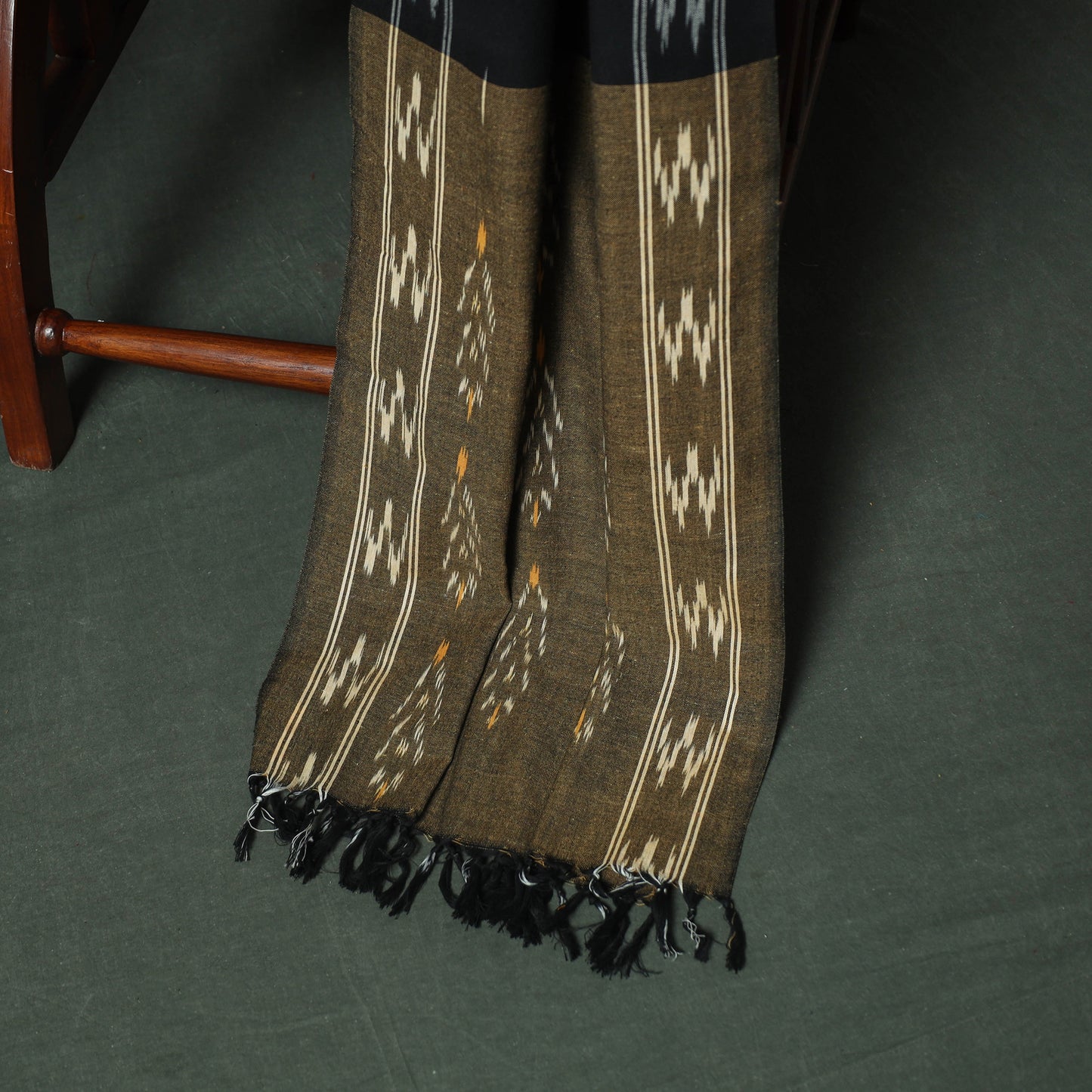 Pochampally Ikat Woven Cotton 3pc Unstitched Dress Material Suit Set 20