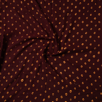 Brown - Kutch Bandhani Tie-Dye Cotton Precut Fabric 59