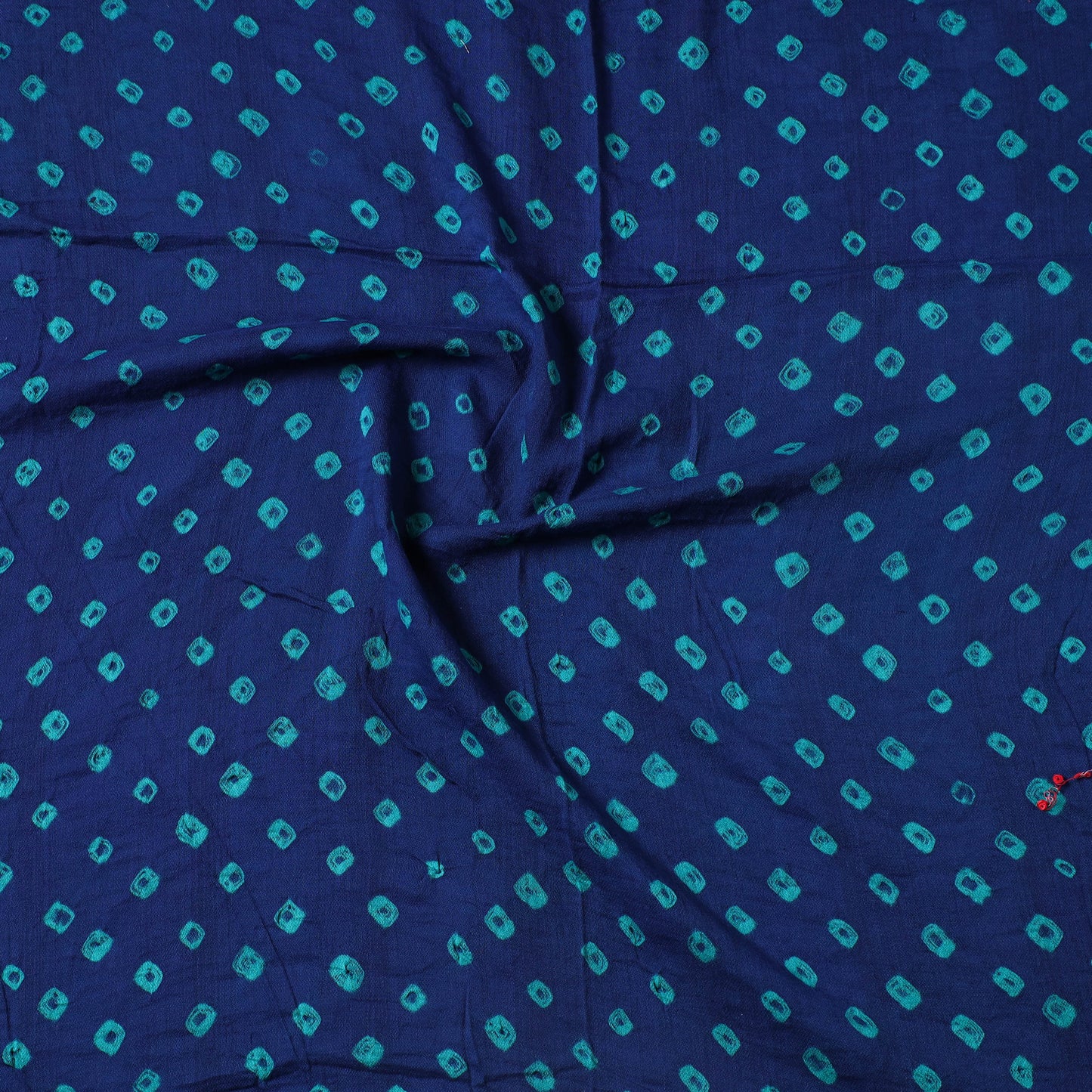 Blue - Kutch Bandhani Tie-Dye Cotton Precut Fabric 49
