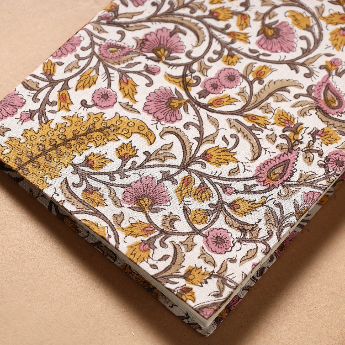 Sanganeri Fabric Cover Handmade Paper Notebook Online at iTokri.com