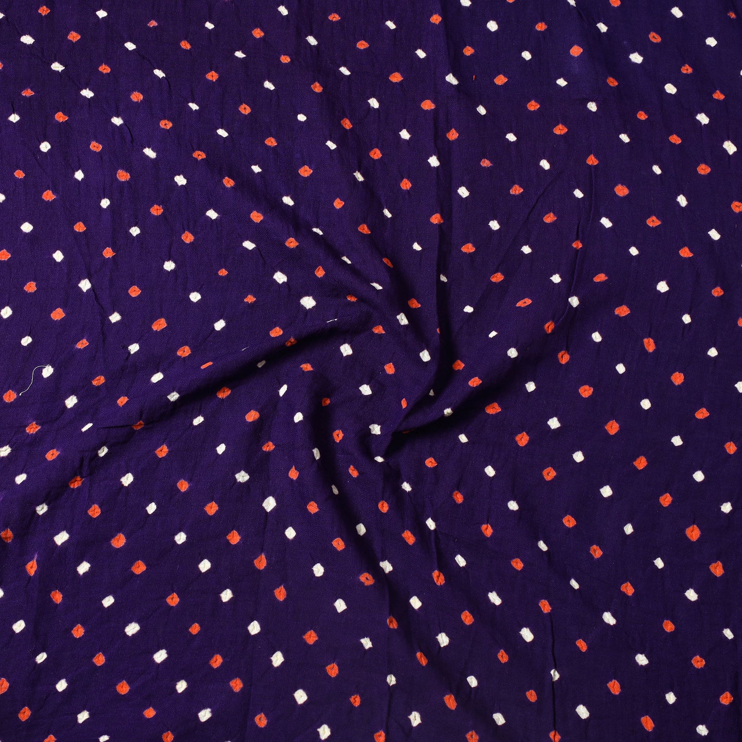 Blue - Kutch Bandhani Tie-Dye Cotton Precut Fabric (0.85 meter) 70