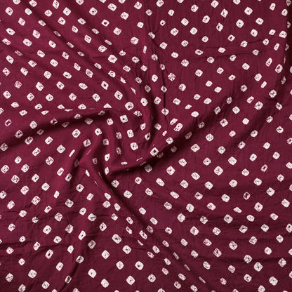 Purple - Kutch Bandhani Tie-Dye Cotton Precut Fabric (1.2 meter) 74