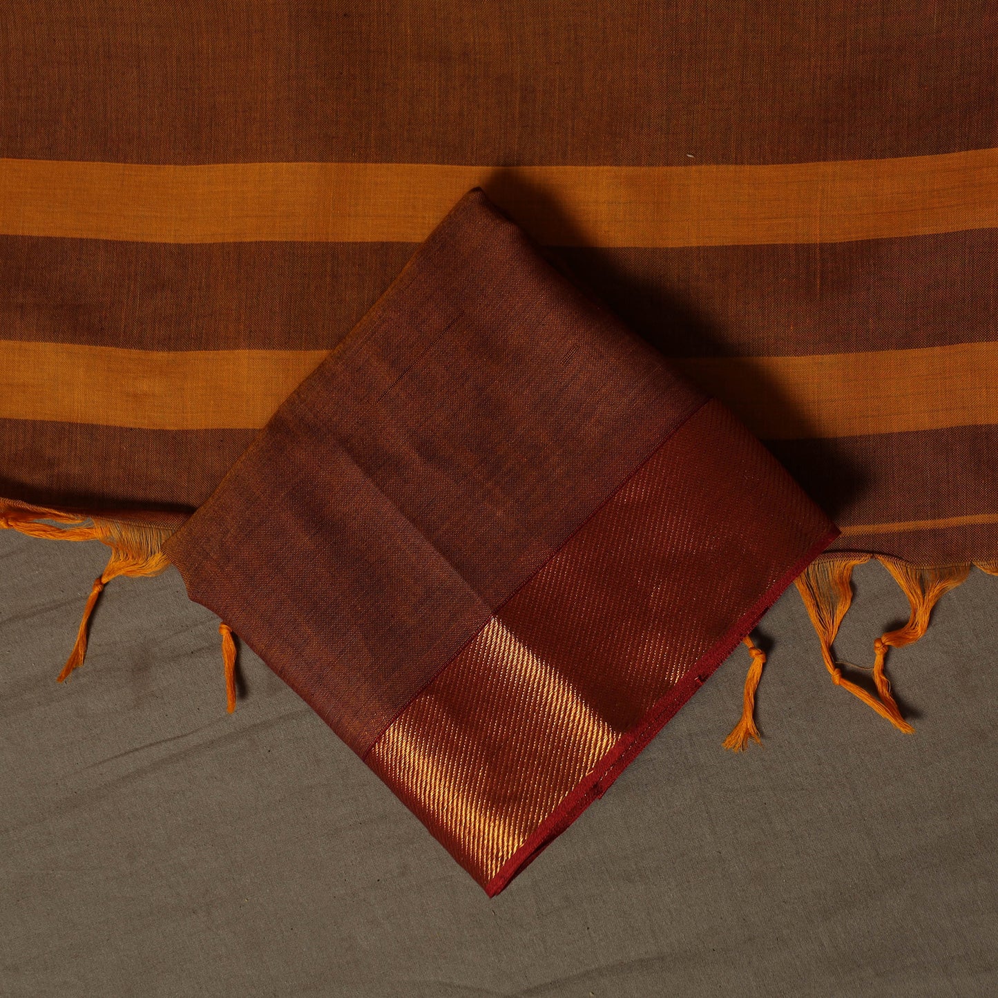 Dharwad Cotton 3pc Unstitched Dress Material Suit Set with Woven Border 49