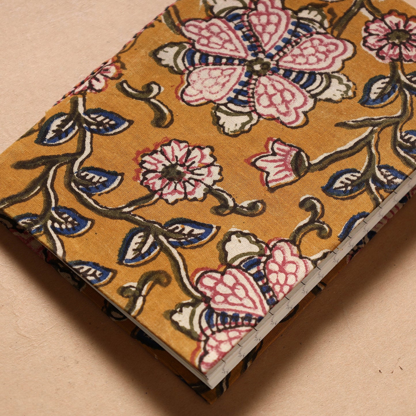 Buy Kalamkari Fabric Cover Handmade Paper Notebook Online at iTokri.com
