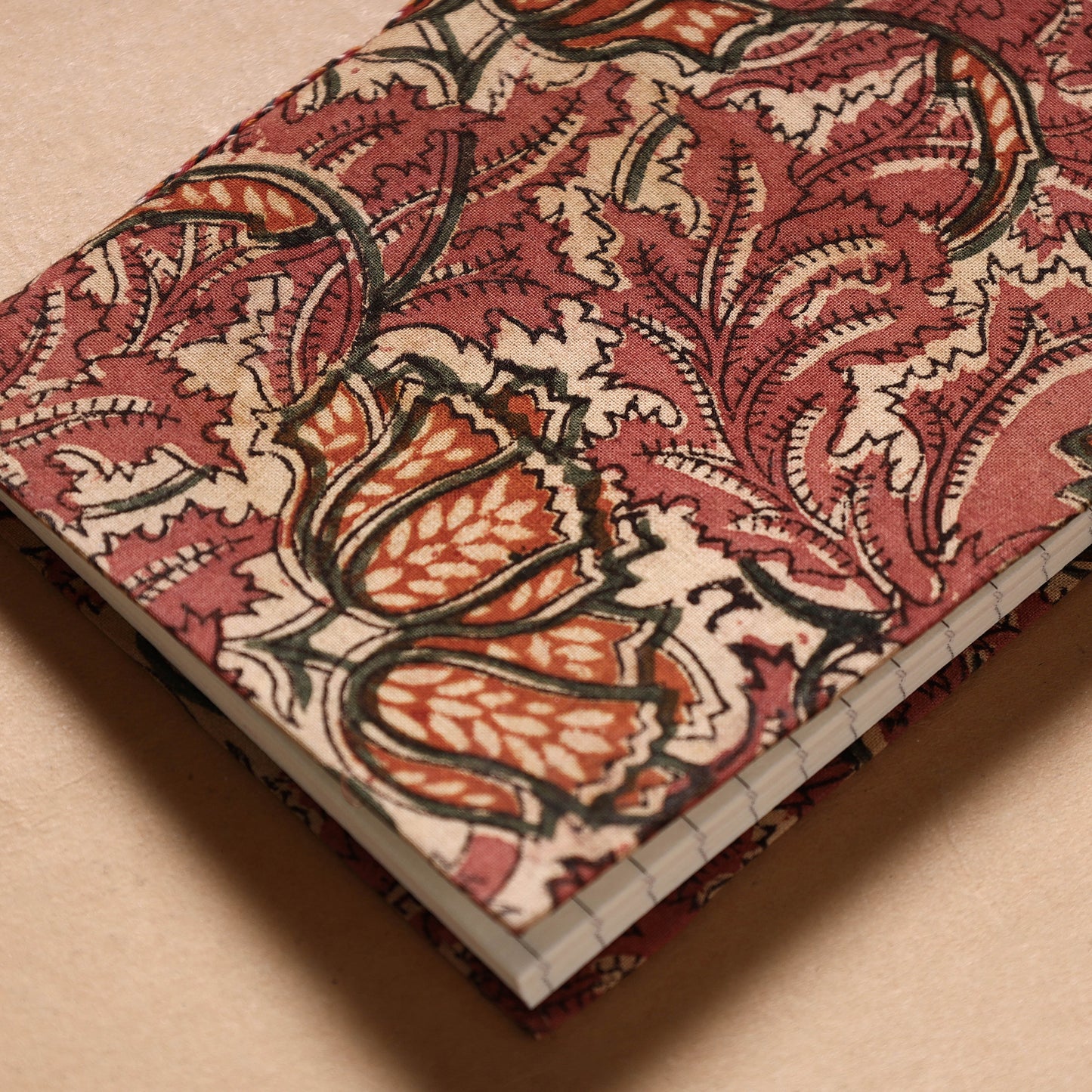 Buy Kalamkari Fabric Cover Handmade Paper Notebook Online at iTokri.com