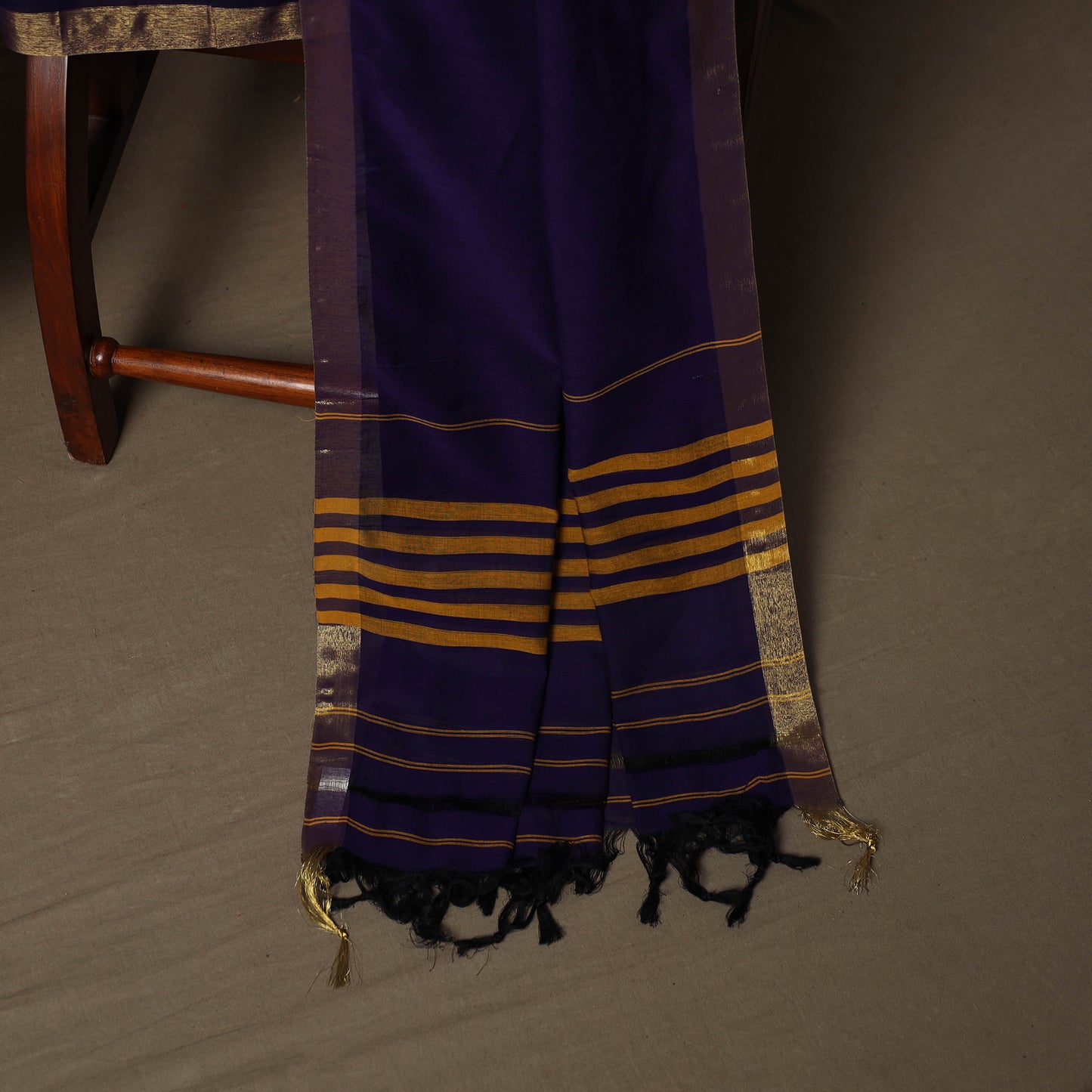 Dharwad Cotton 3pc Unstitched Dress Material Suit Set with Woven Border 09
