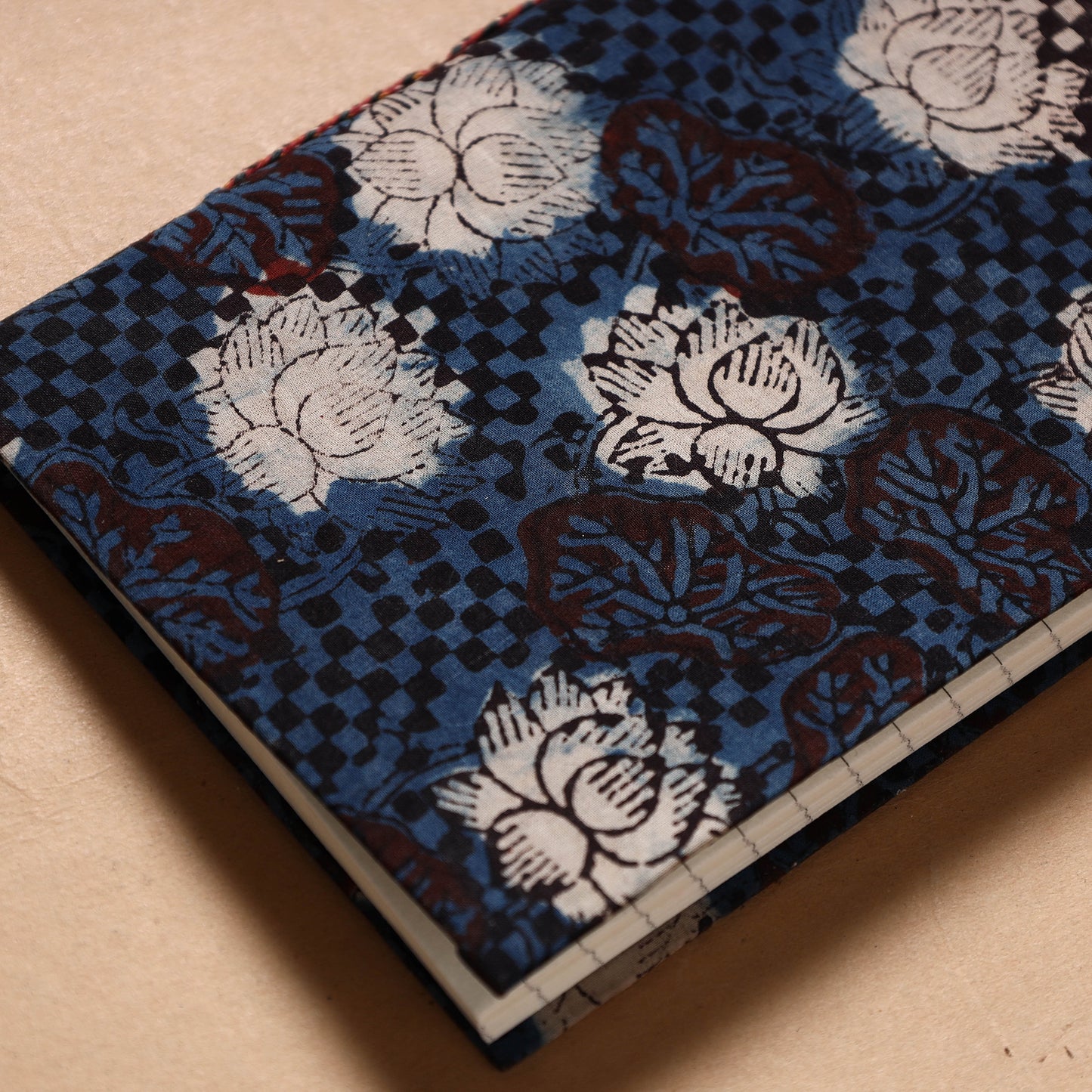 Blue Bagru Fabric Cover Handmade Paper Notebook Online