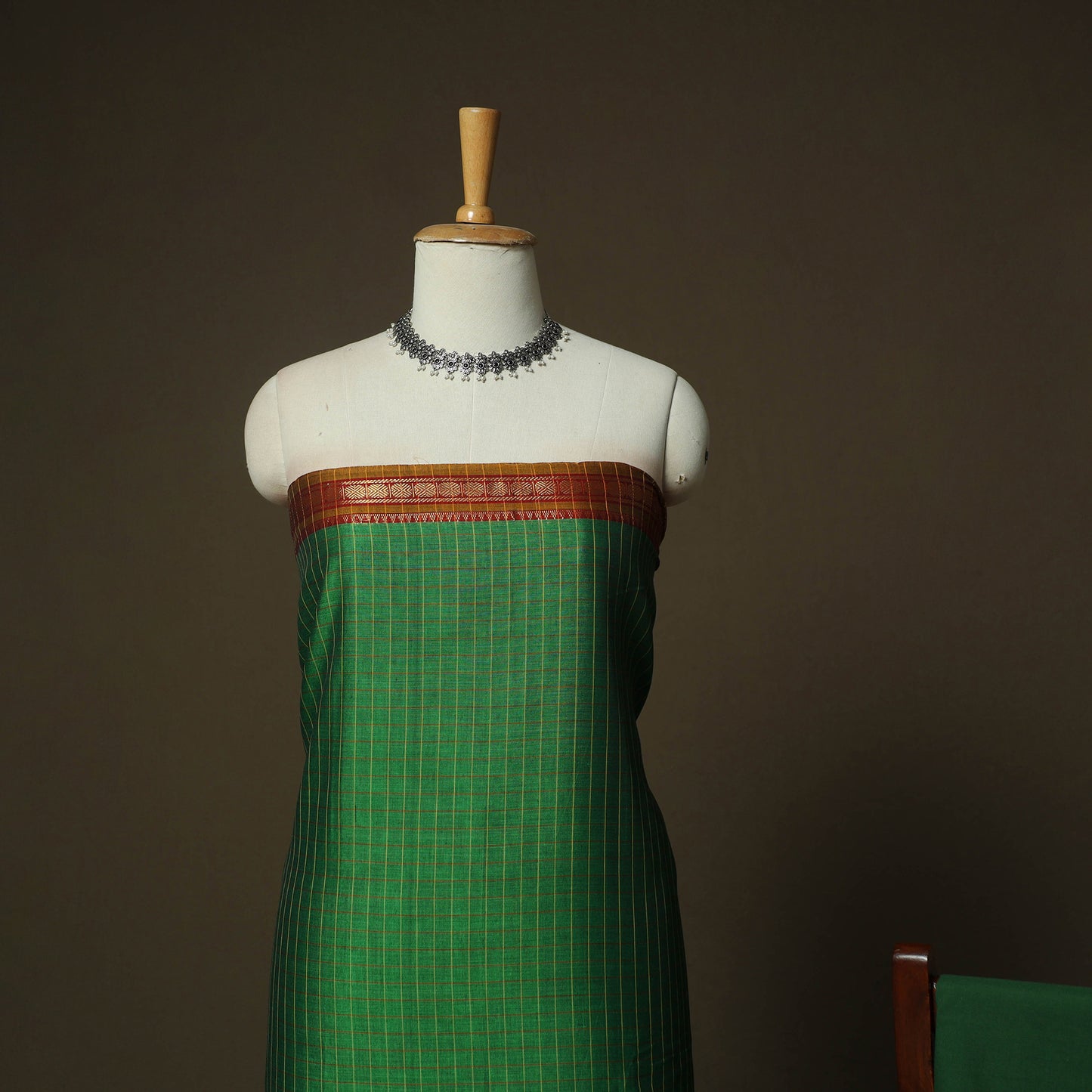 Dharwad Woven Cotton 3pc Unstitched Dress Material Suit Set 05