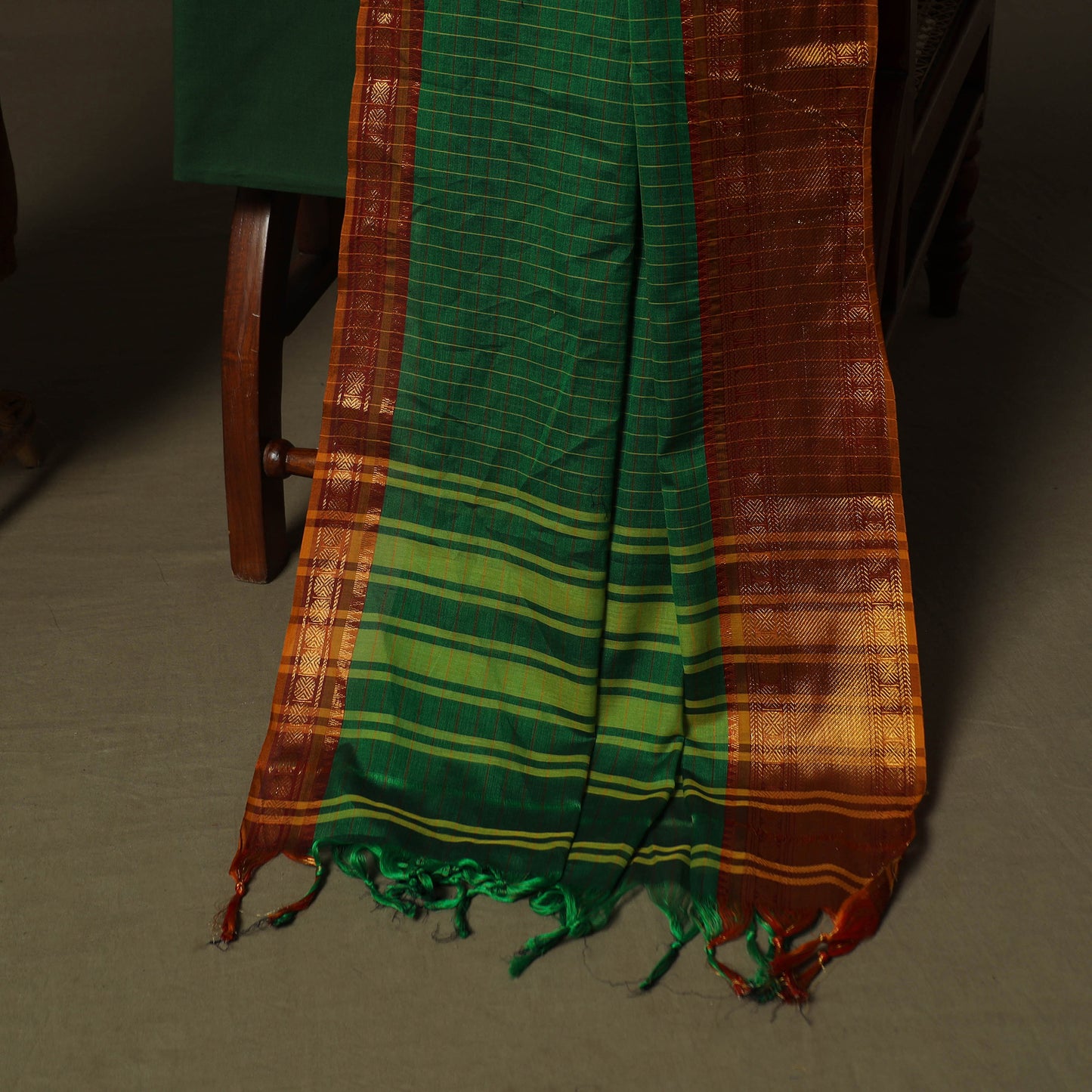 Dharwad Woven Cotton 3pc Unstitched Dress Material Suit Set 05