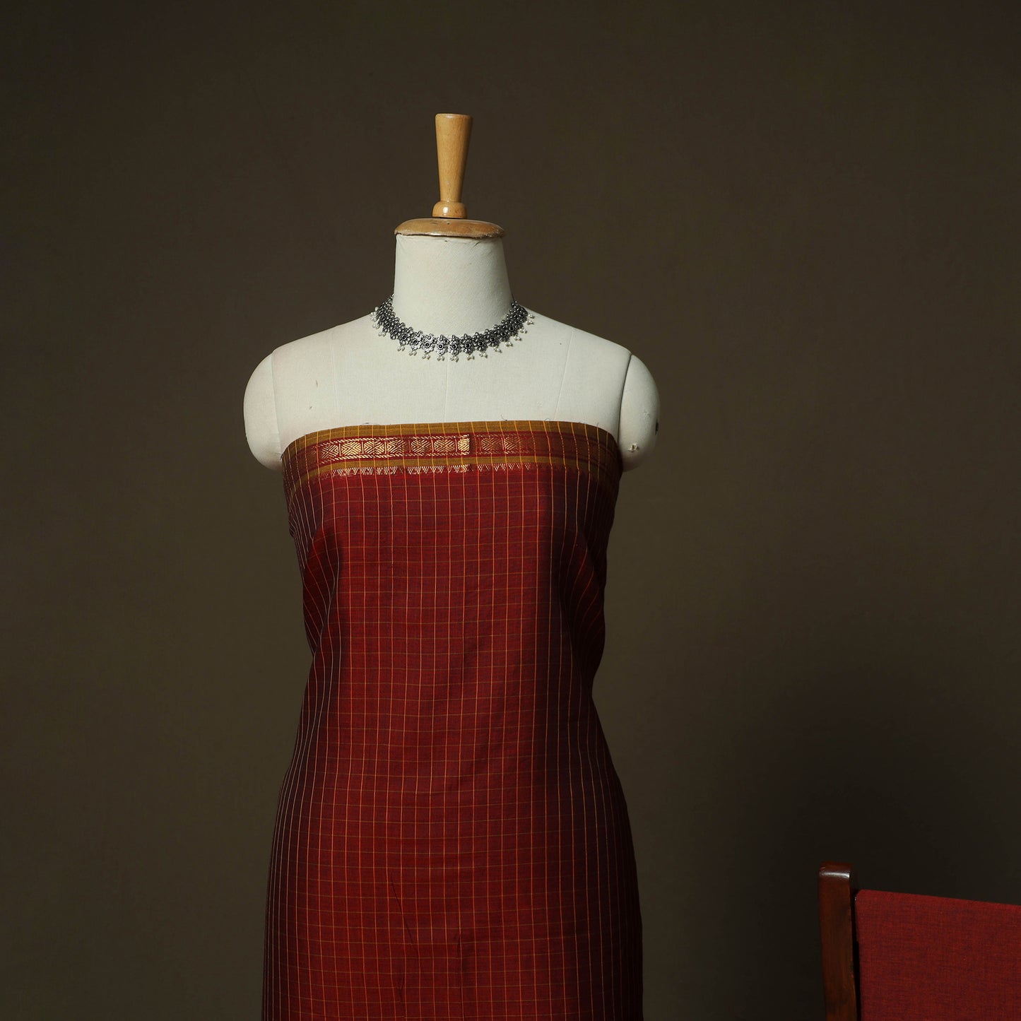 Dharwad Woven Cotton 3pc Unstitched Dress Material Suit Set 10