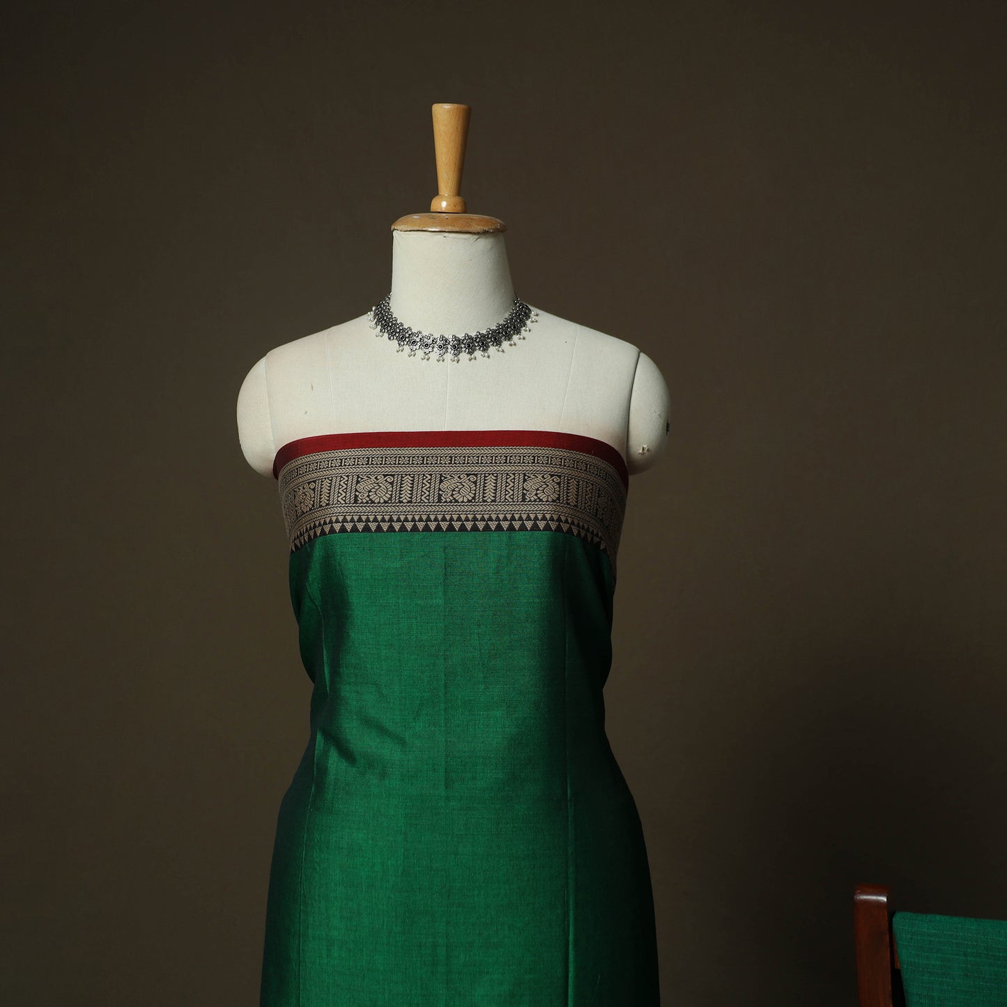 Dharwad Woven Cotton 3pc Unstitched Dress Material Suit Set 15