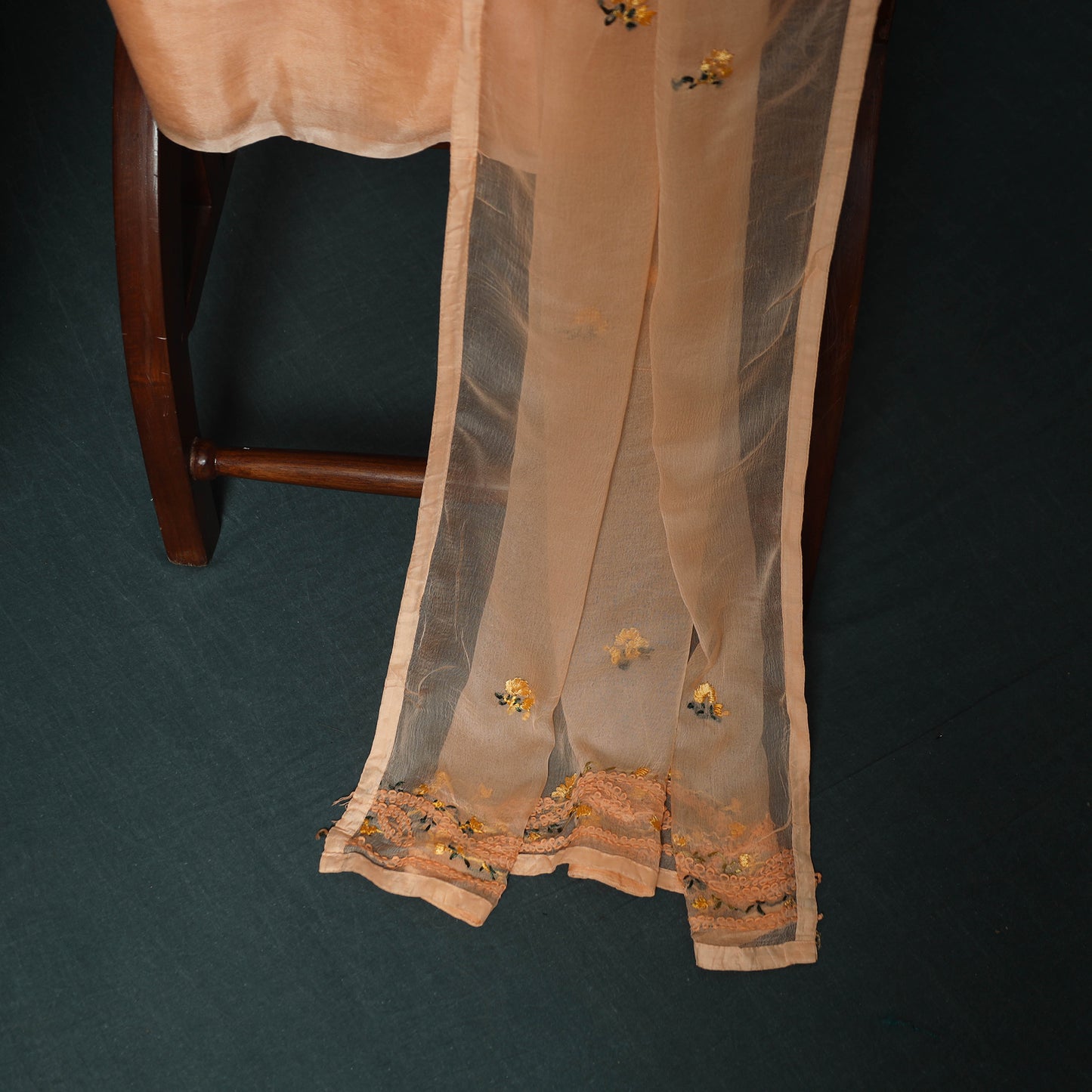 Hand Embroidered Muslin 3pc Unstitched Dress Material 27
