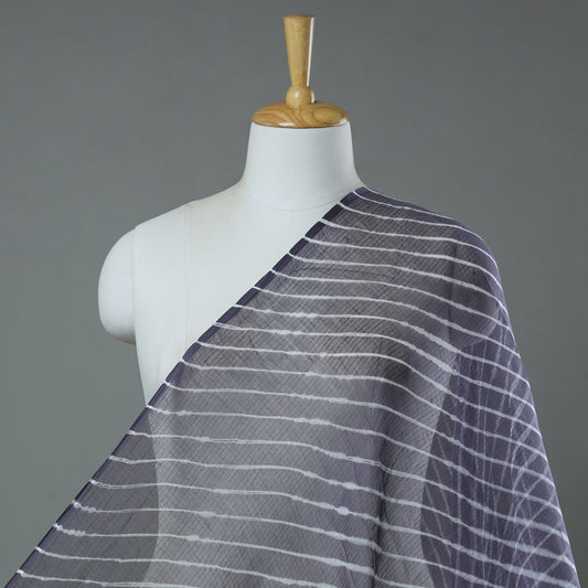 Blue - Leheriya Tie-Dye Kota Doria Cotton Fabric 81