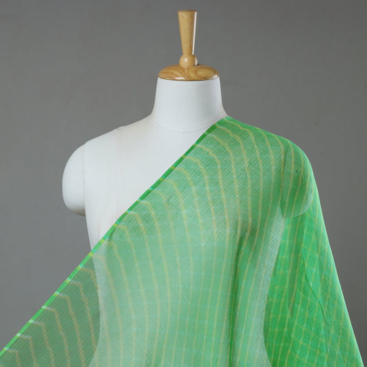 Green - Leheriya Tie-Dye Kota Doria Cotton Fabric 58