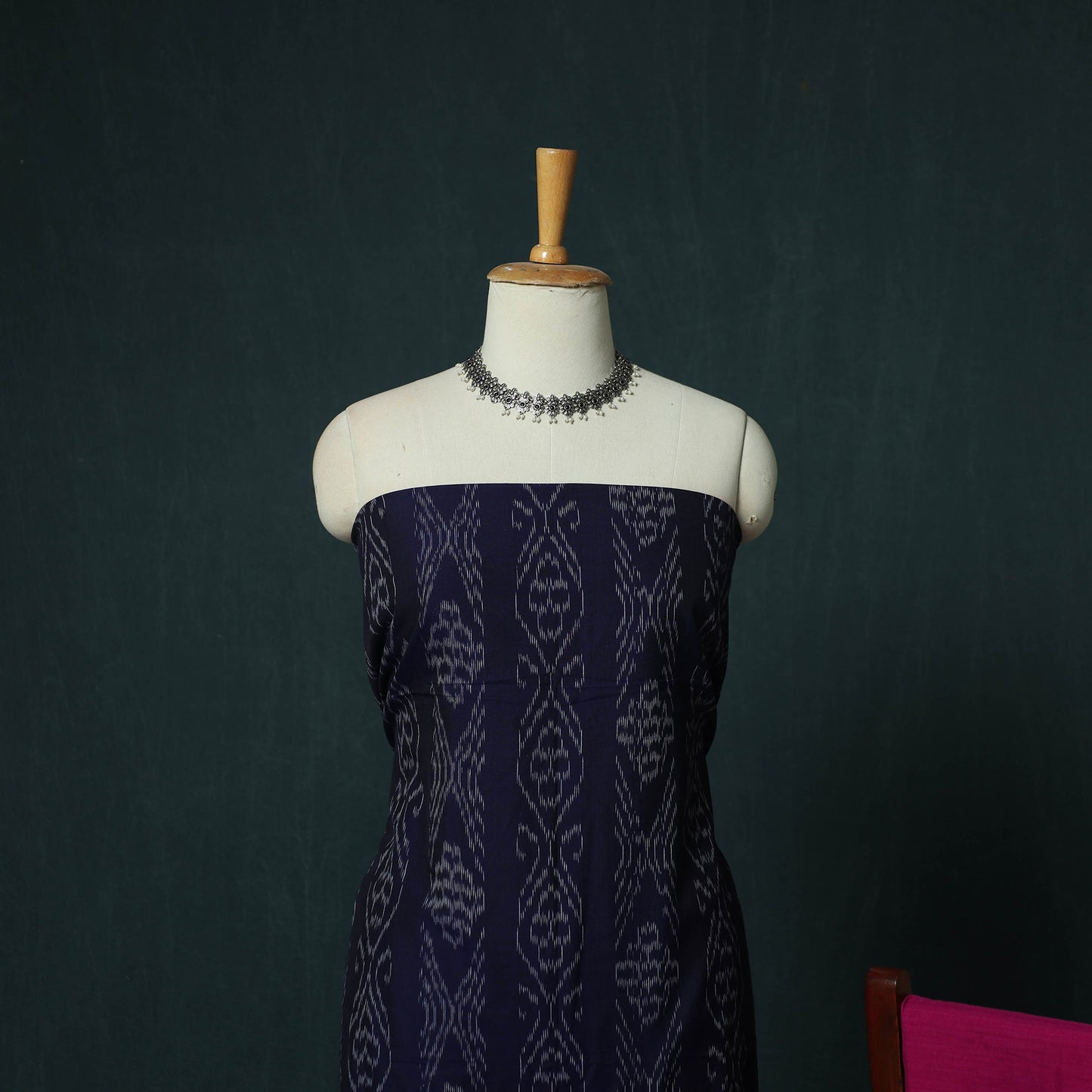 Sambalpuri Ikat Cotton 3pc Unstitched Dress Material Suit Set 22