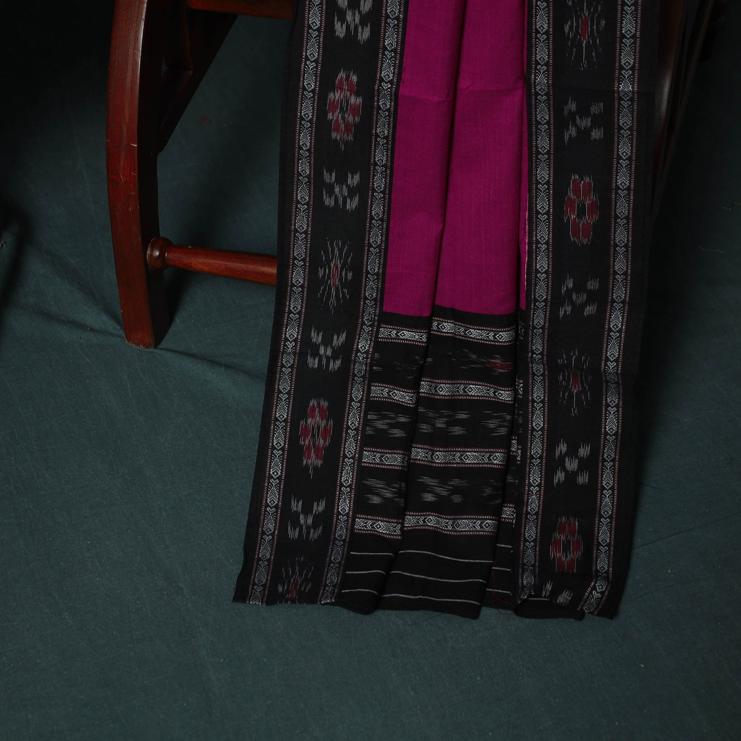 Sambalpuri Ikat Cotton 3pc Unstitched Dress Material Suit Set 26