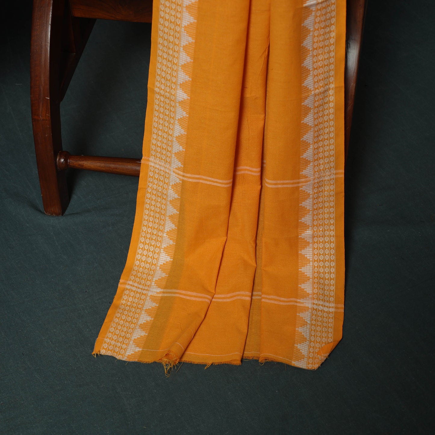 Black - Sambalpuri Ikat Cotton 3pc Unstitched Dress Material Suit Set 37