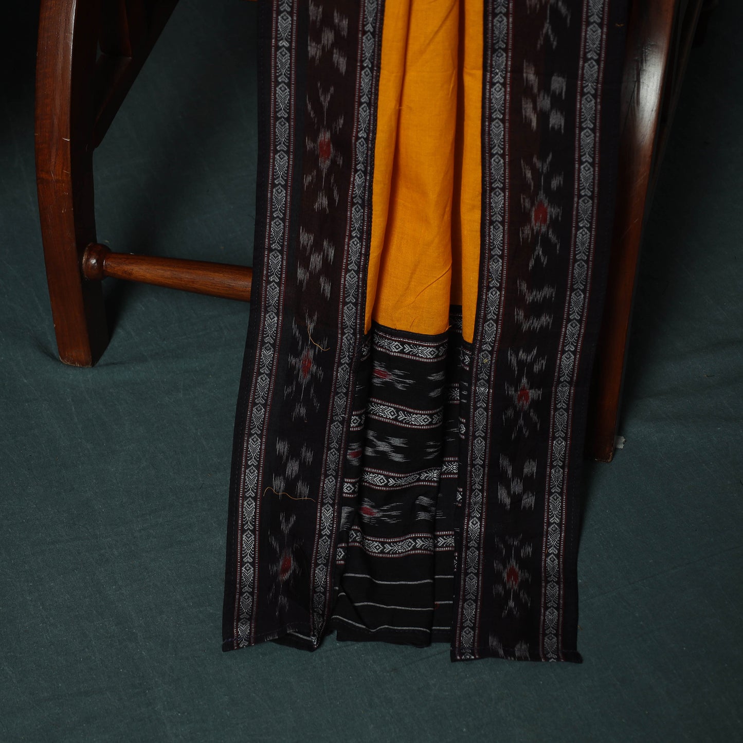 Sambalpuri Ikat Cotton 3pc Unstitched Dress Material Suit Set 38