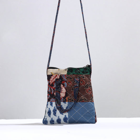 Handmade Quilted Cotton Patchwork Sling Bag 29