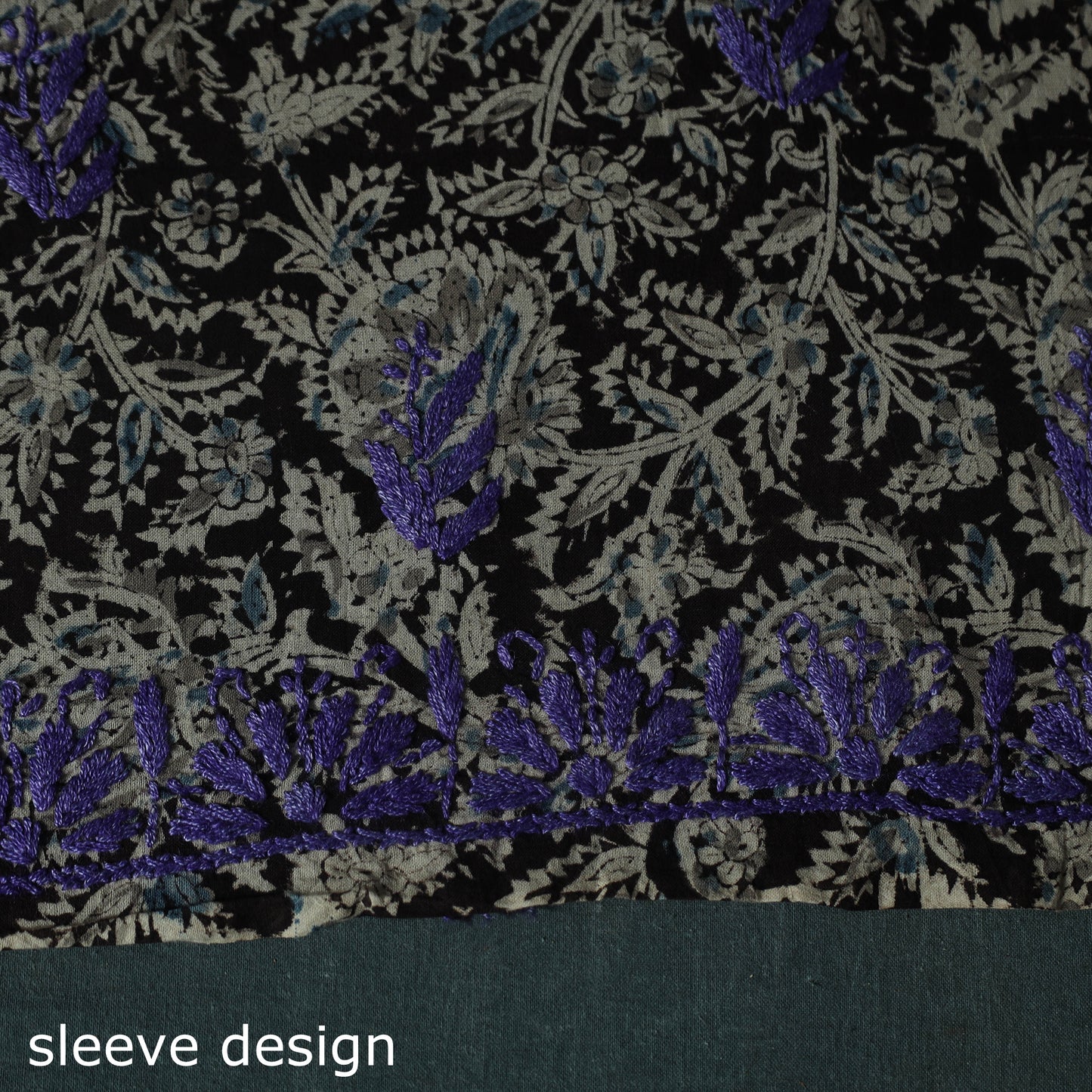 Lucknowi Chikankari Hand Embroidered Kalamkari Cotton Unstitched Kurta Material (2.5M) 22