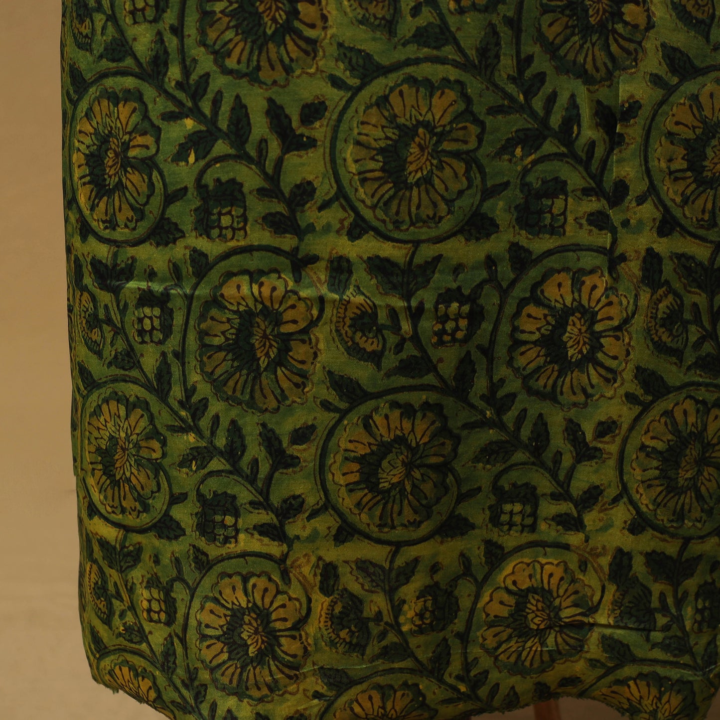 Bagru Hand Block Print Natural Dyed Modal Silk 2pc Unstitched Dress Material Kurta Set 12
