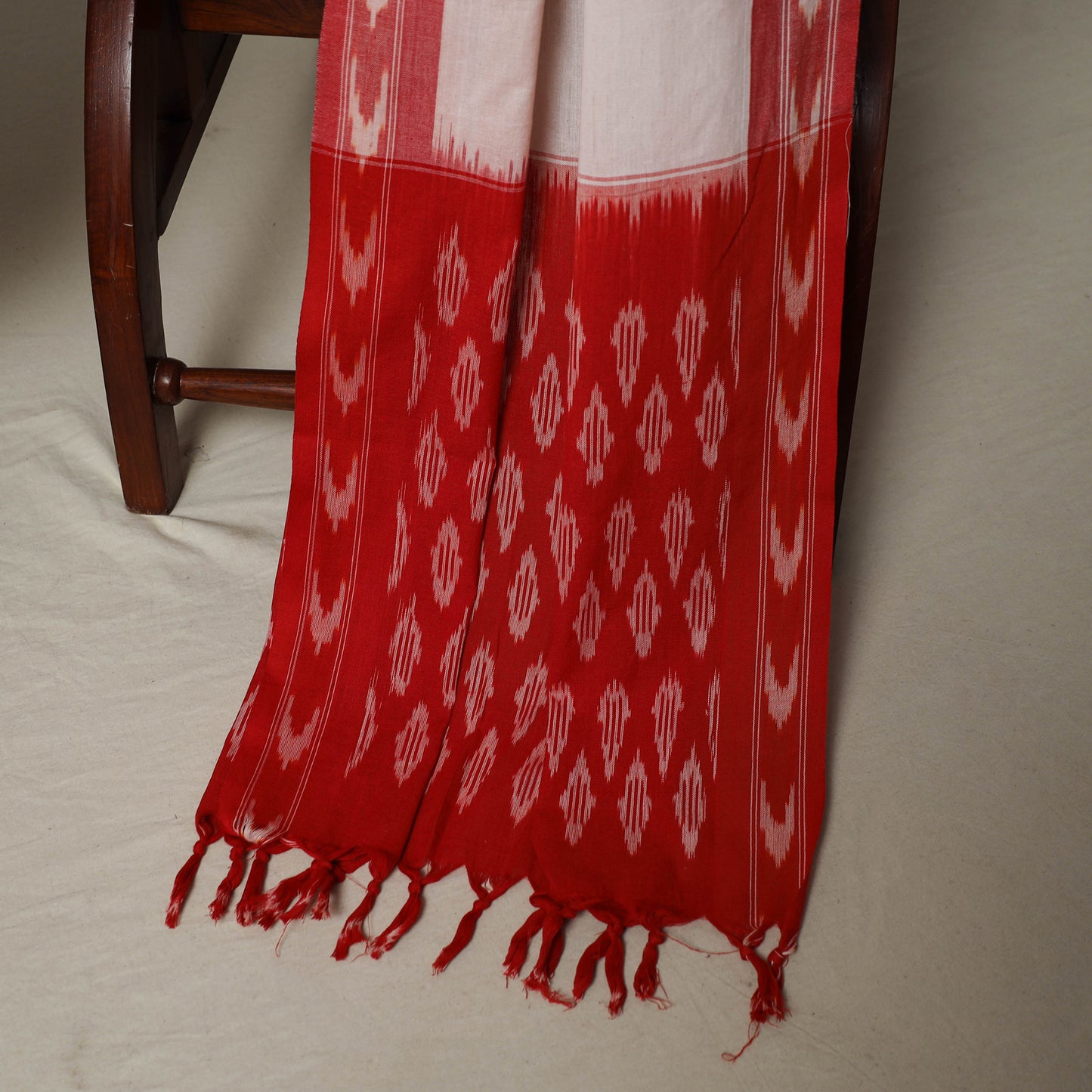 Pochampally Ikat Weave 3pc Cotton Unstitched Dress Material Suit Set 02