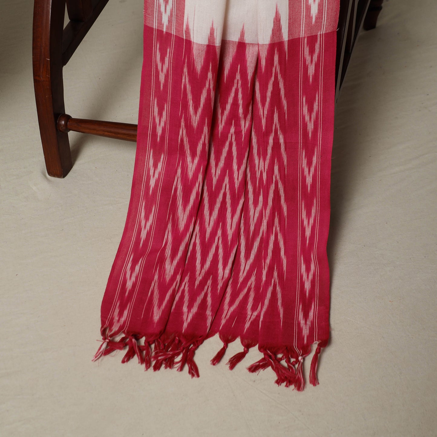 Pochampally Ikat Weave 3pc Cotton Unstitched Dress Material Suit Set 10