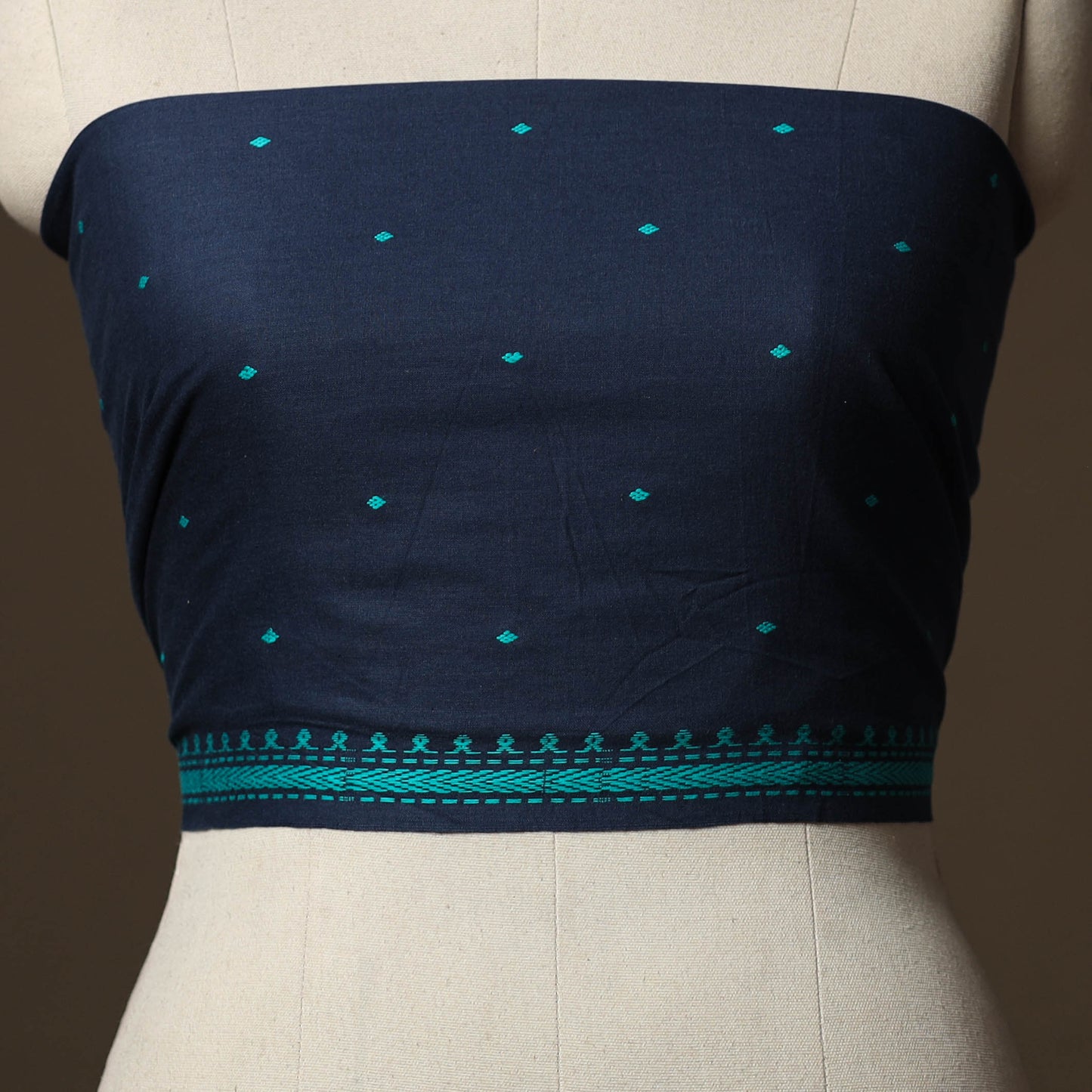 Jacquard Weave Cotton Blouse Piece 38