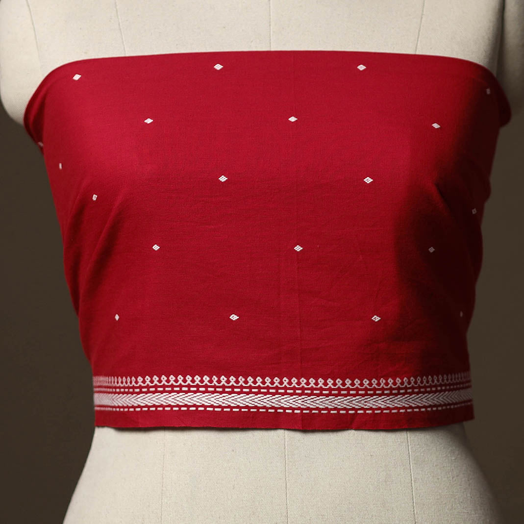 Jacquard Weave Cotton Blouse Piece 39