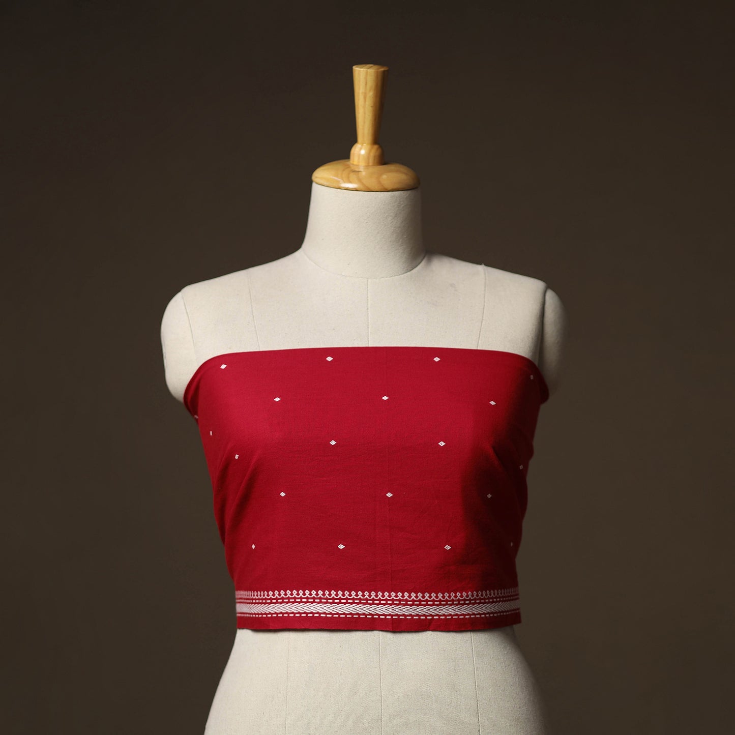 Jacquard Weave Cotton Blouse Piece 39