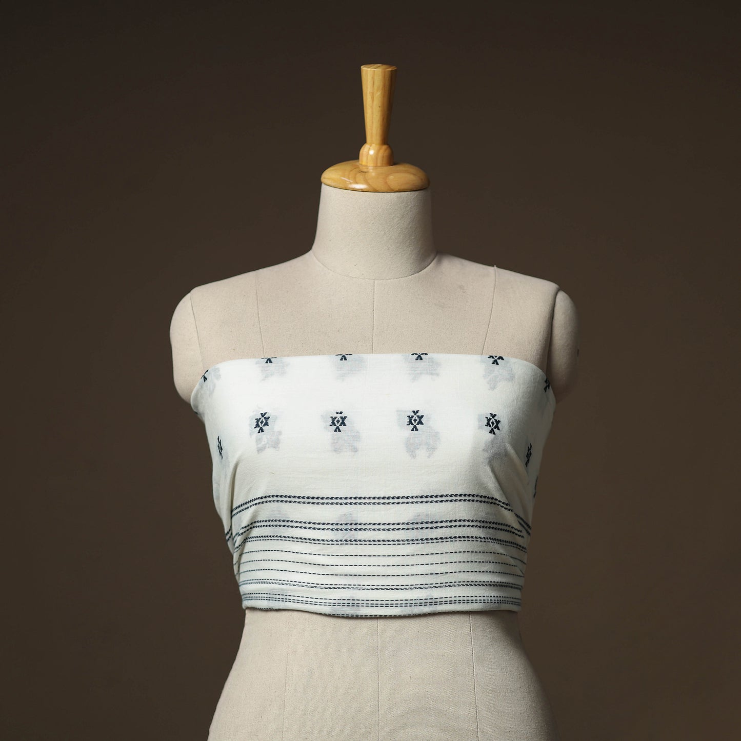 Jacquard Weave Cotton Blouse Piece 43