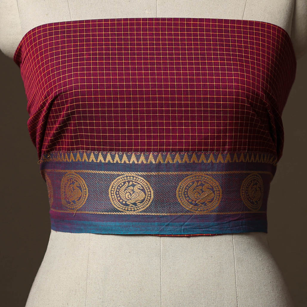 Kanchipuram Weave Cotton Blouse Piece 60