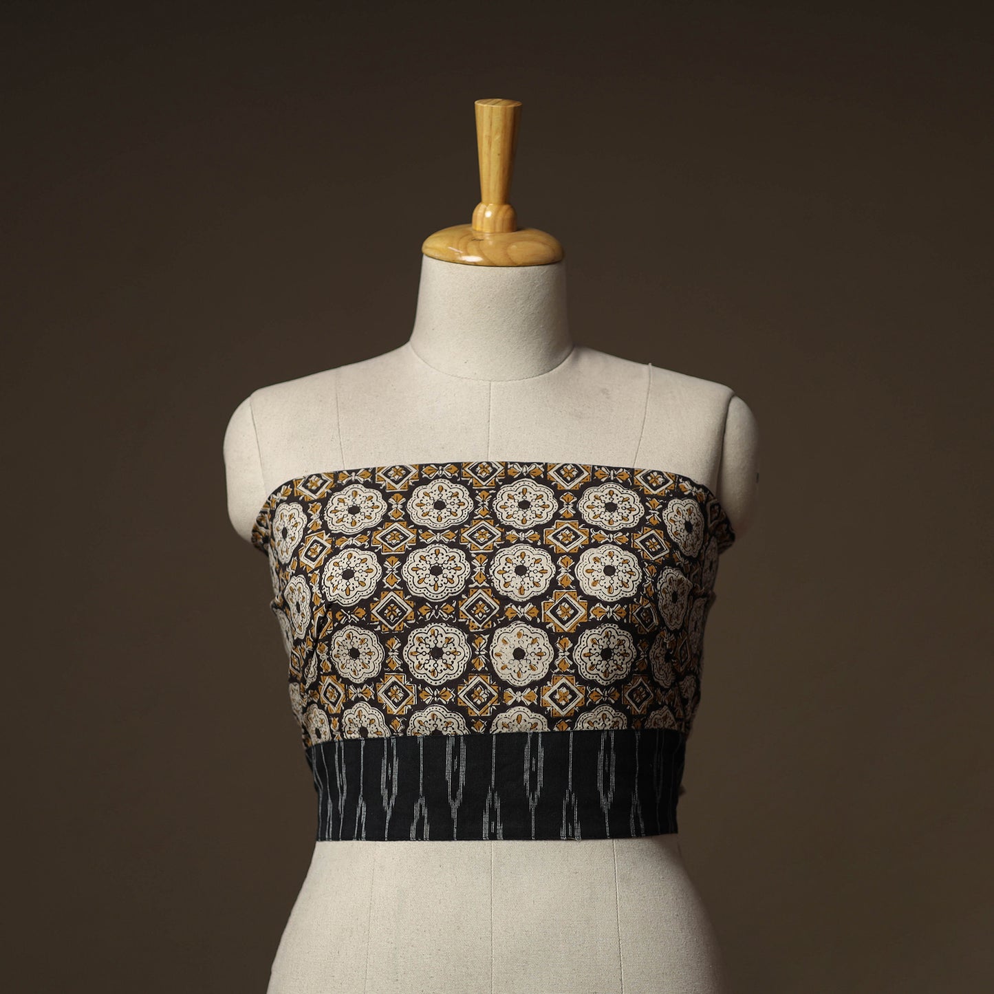 Bagru Hand Block Print Natural Dyed Cotton Blouse Piece 80
