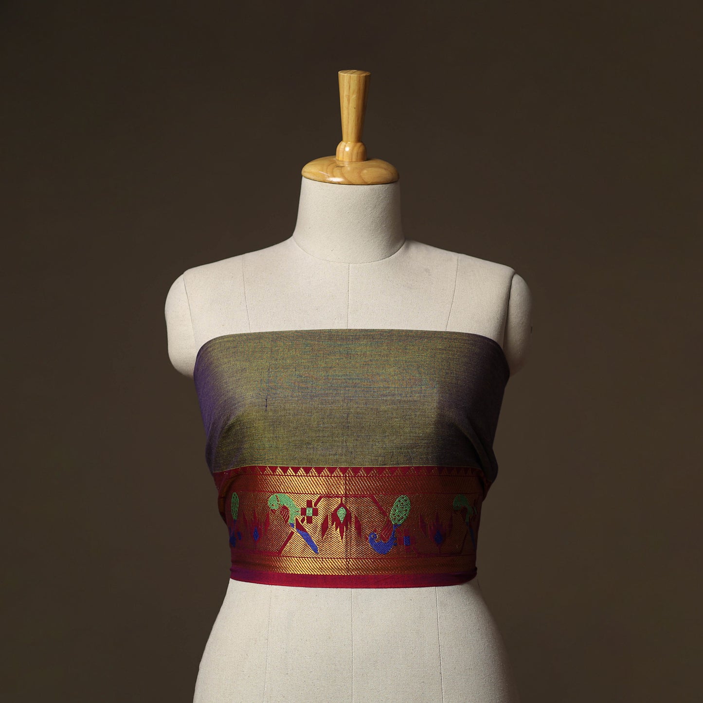 Dharwad Weave Cotton Blouse Piece 05