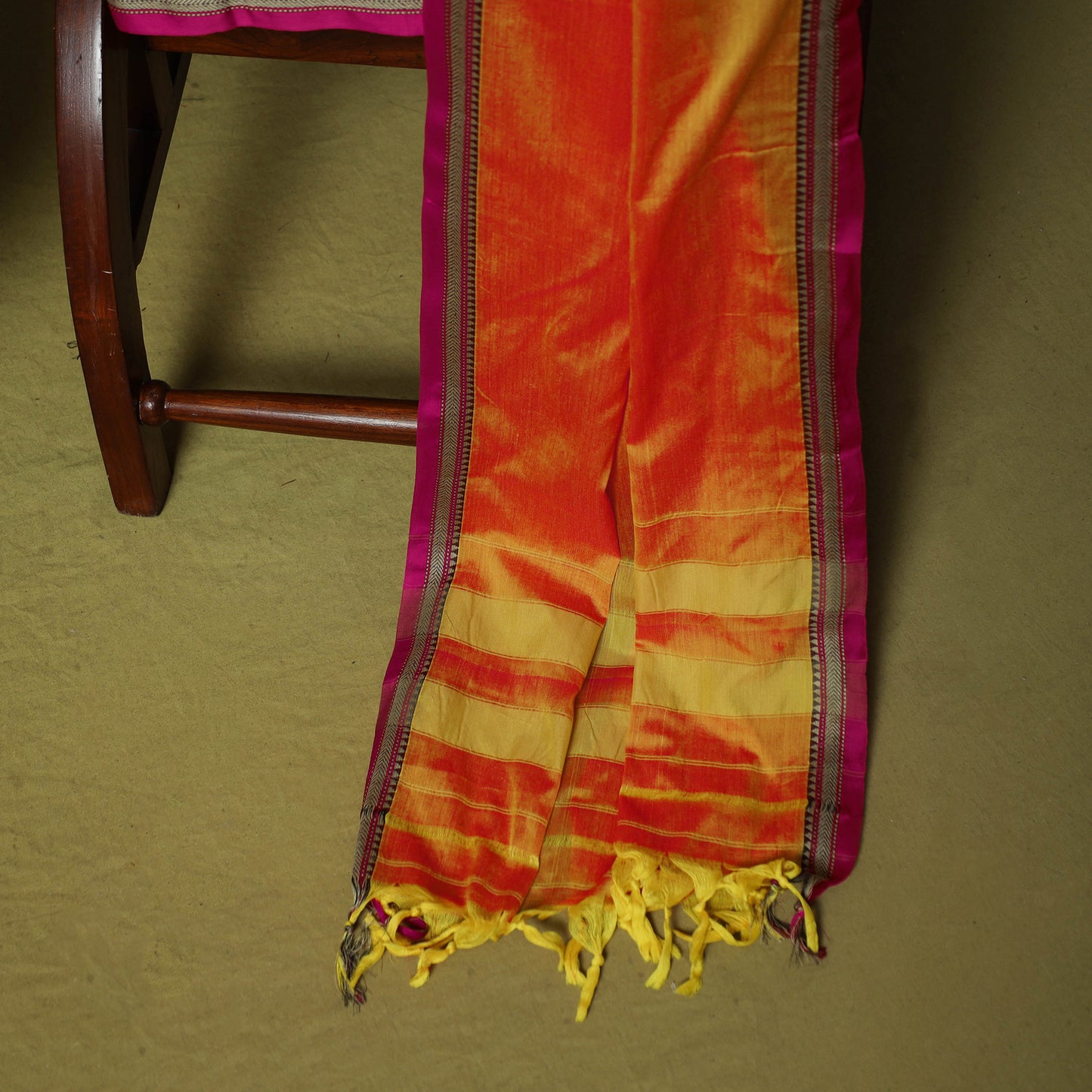 Dharwad Cotton 3pc Unstitched Dress Material Suit Set with Woven Border 43