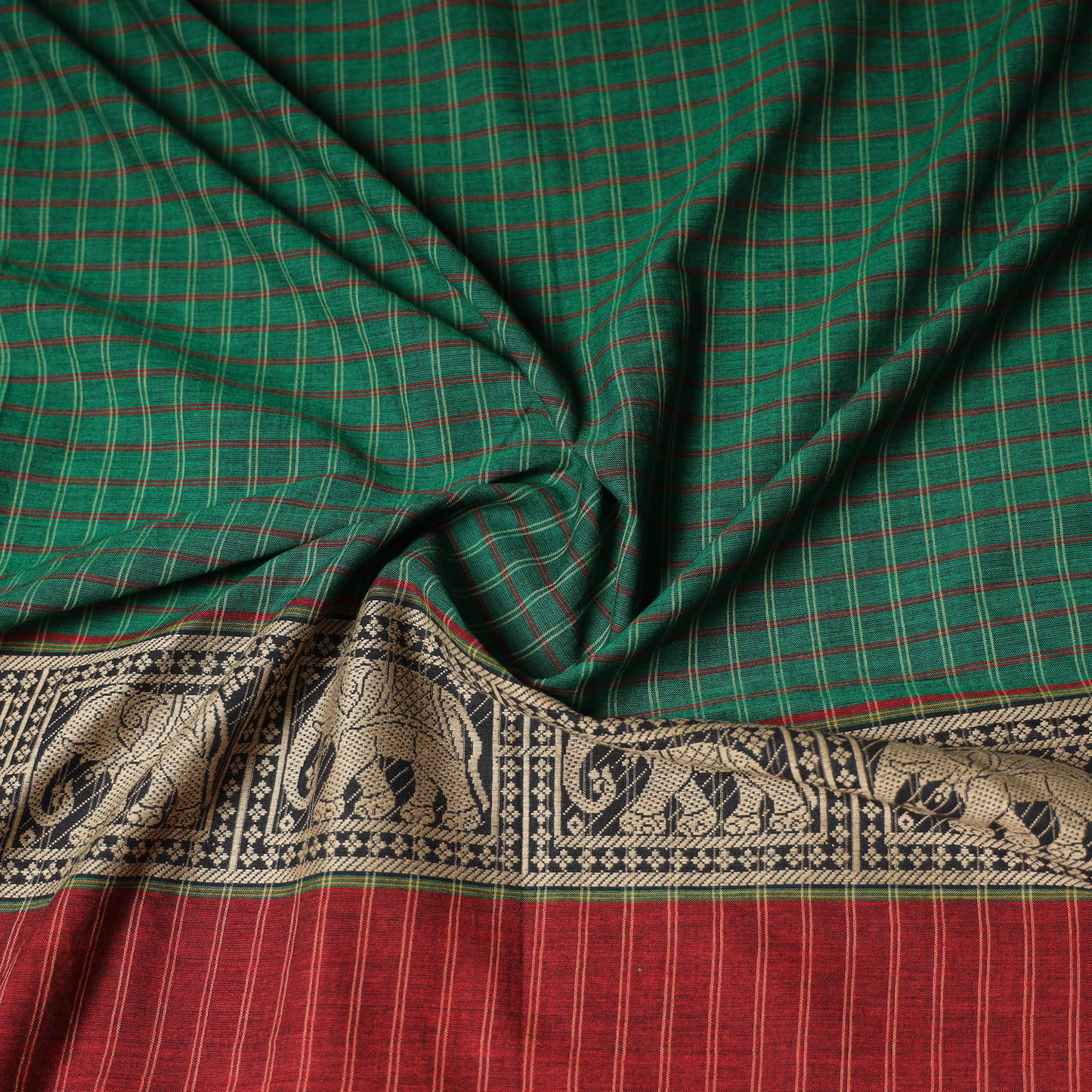 Kanchipuram Weave Cotton Blouse Piece 69