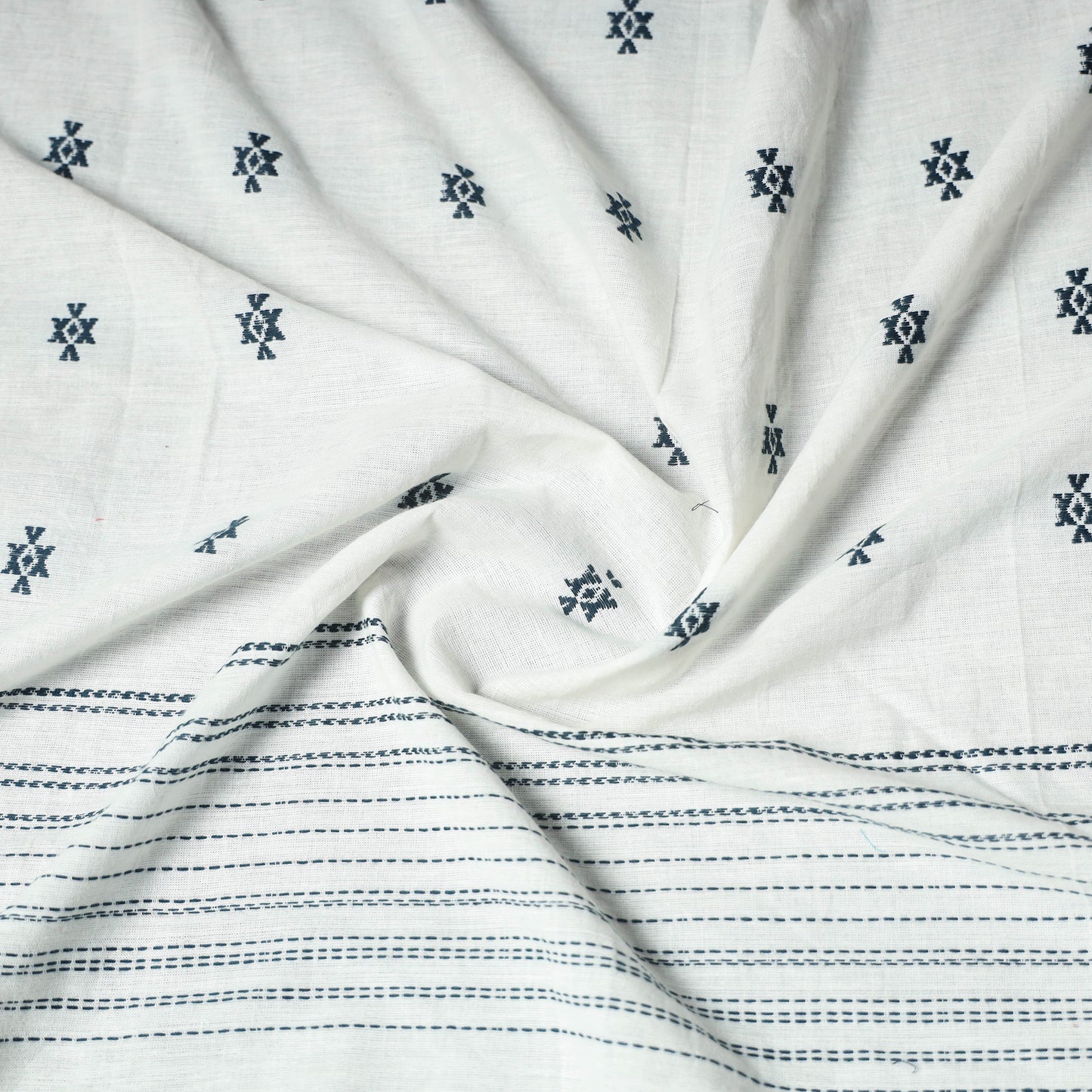 Jacquard Weave Cotton Blouse Piece 43