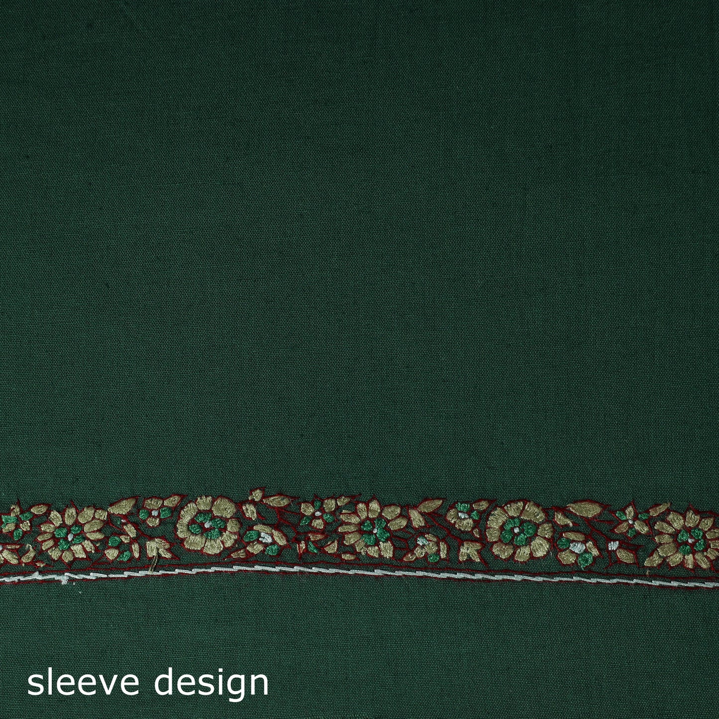 Hand Embroidered Cotton Kashida 2pc Unstitched Dress Material Kurta Set 02