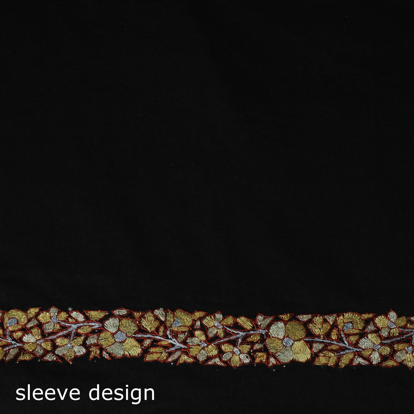 Hand Embroidered Cotton Kashida 2pc Unstitched Dress Material Kurta Set 04