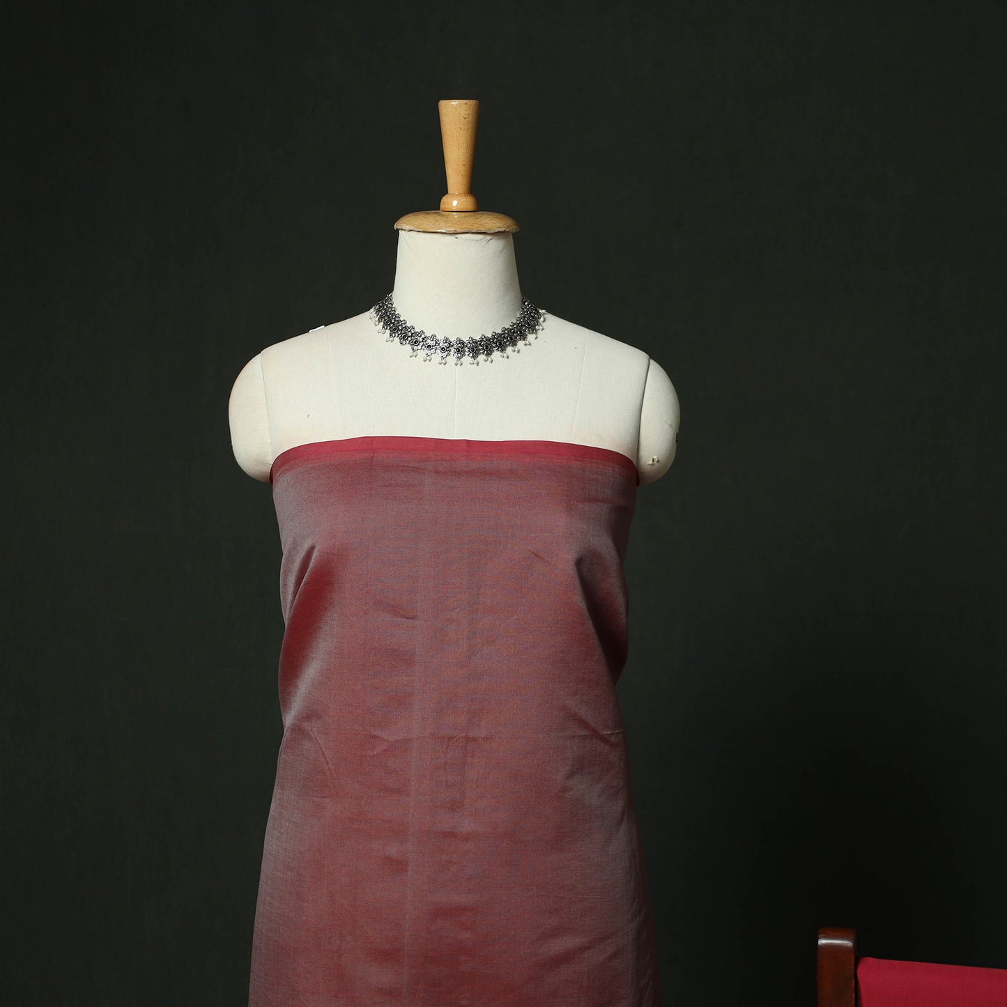Pochampally Ikat Silk Cotton 3pc Unstitched Dress Material Suit Set 12