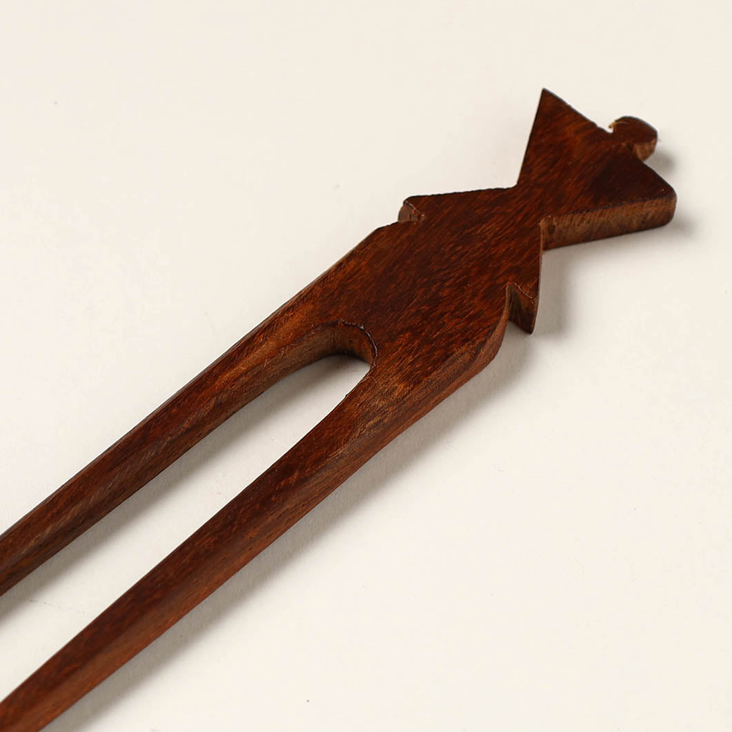 Hand Carved Sheesham Wood Juda Stick