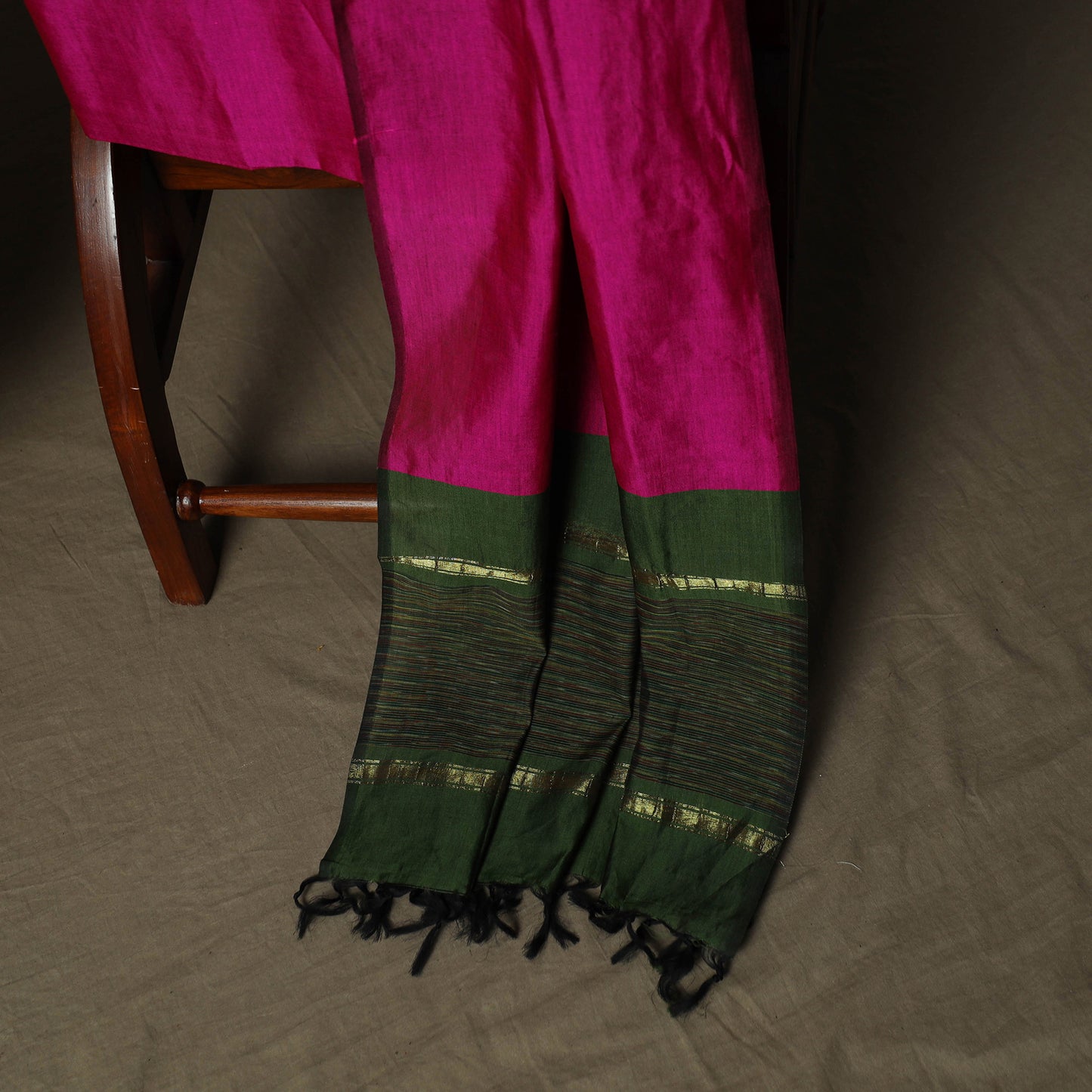Pochampally Ikat Silk Cotton 3pc Unstitched Dress Material Suit Set 07