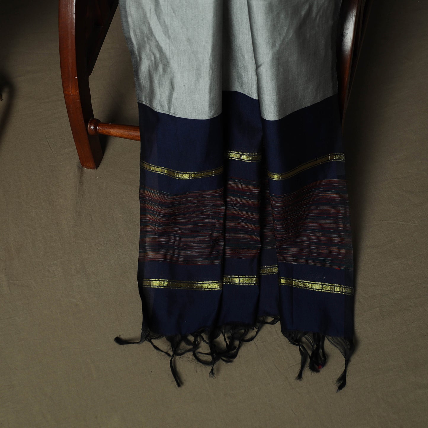 Pochampally Ikat Silk Cotton 3pc Unstitched Dress Material Suit Set 24