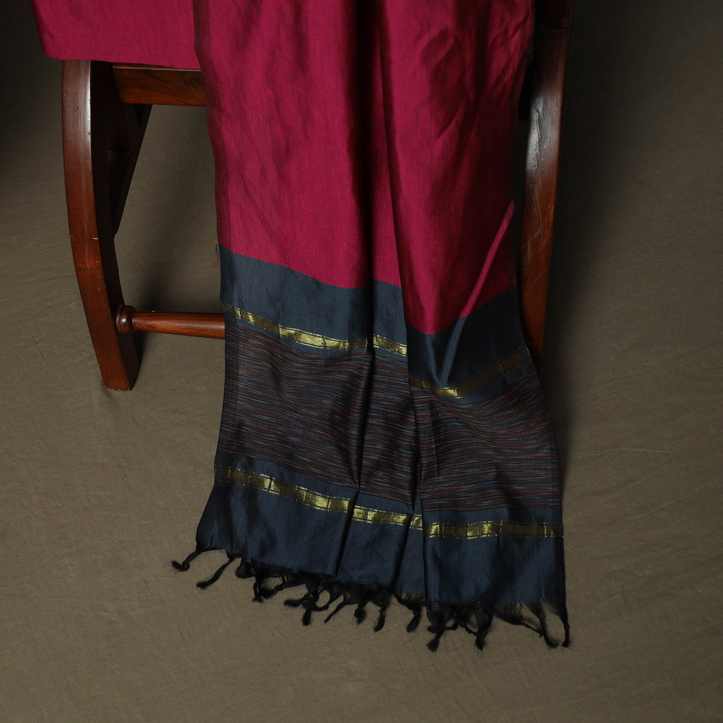 Pochampally Ikat Silk Cotton 3pc Unstitched Dress Material Suit Set 30