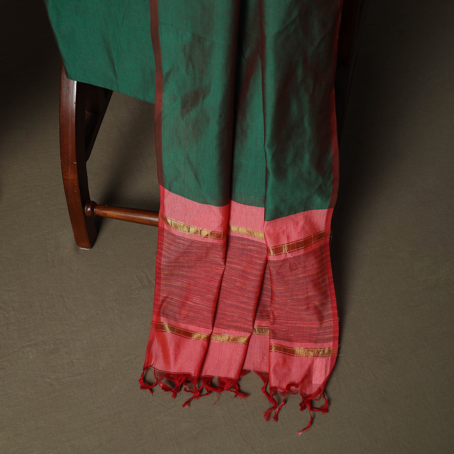 Pochampally Ikat Silk Cotton 3pc Unstitched Dress Material Suit Set 36