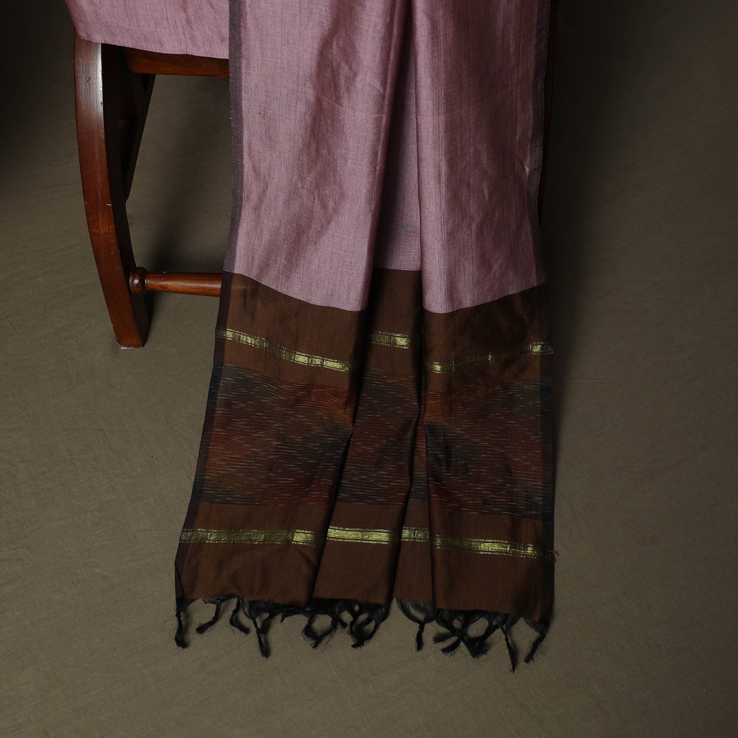 Pochampally Ikat Silk Cotton 3pc Unstitched Dress Material Suit Set 39