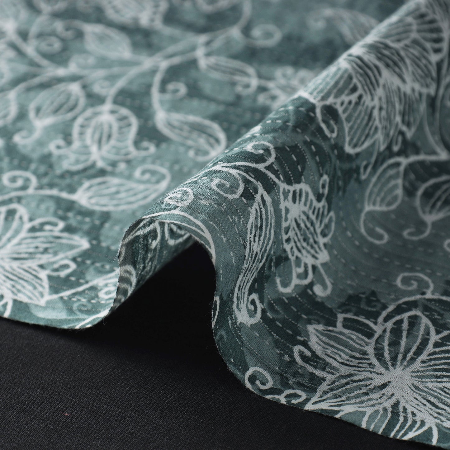 Kantha Stitch Cotton Jaipur Print Fabric