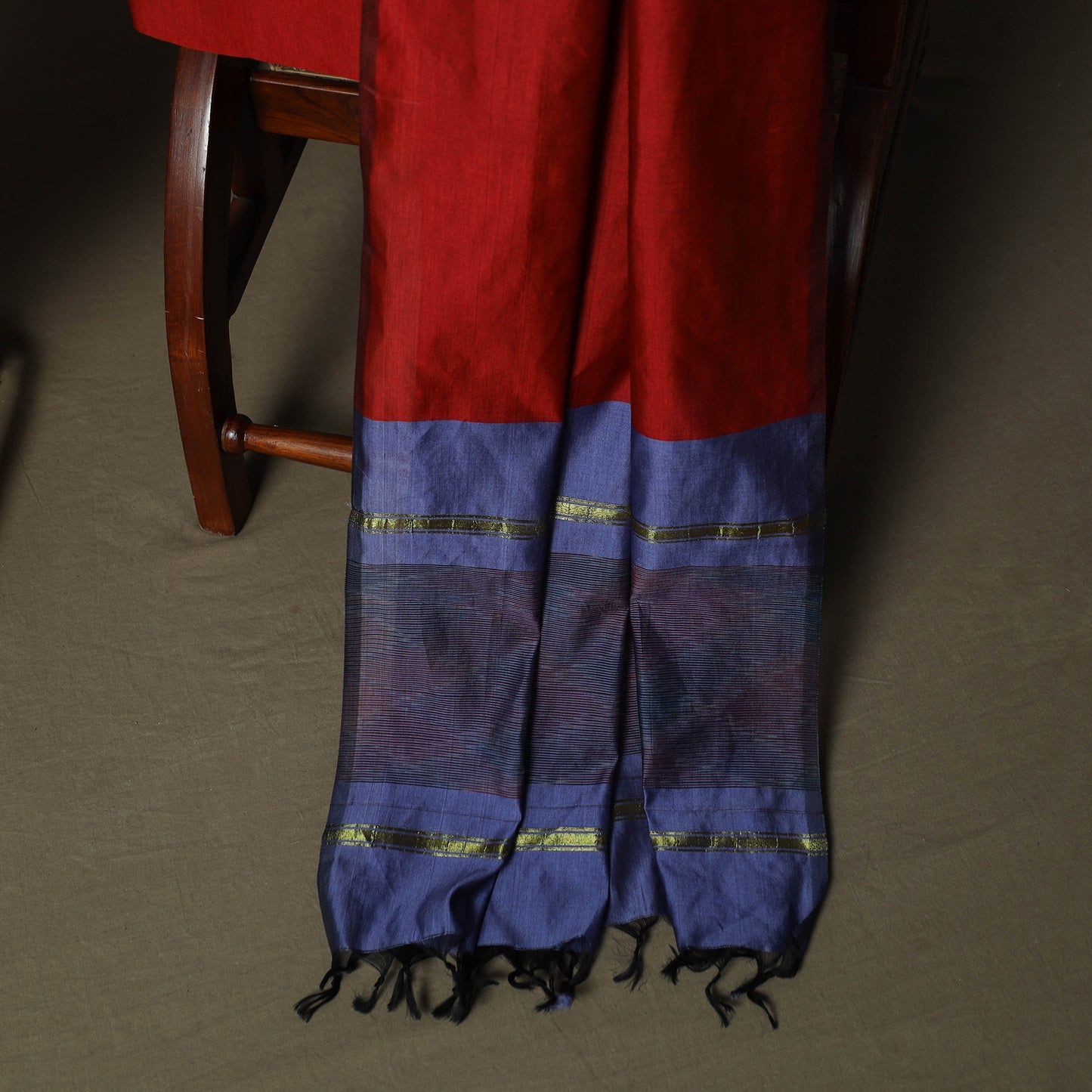 Pochampally Ikat Silk Cotton 3pc Unstitched Dress Material Suit Set 52